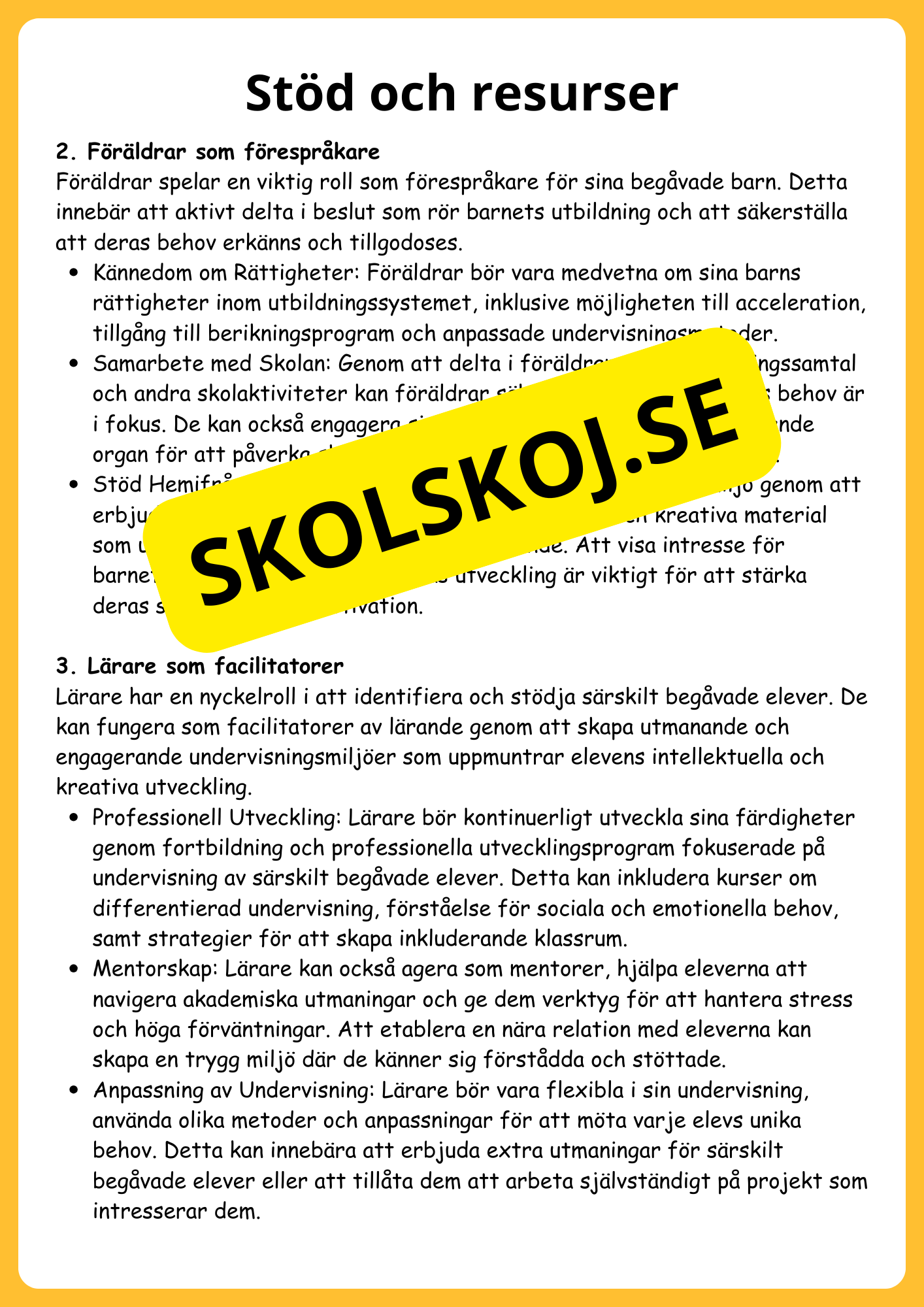 Särskild begåvning: En pedagogisk guide
