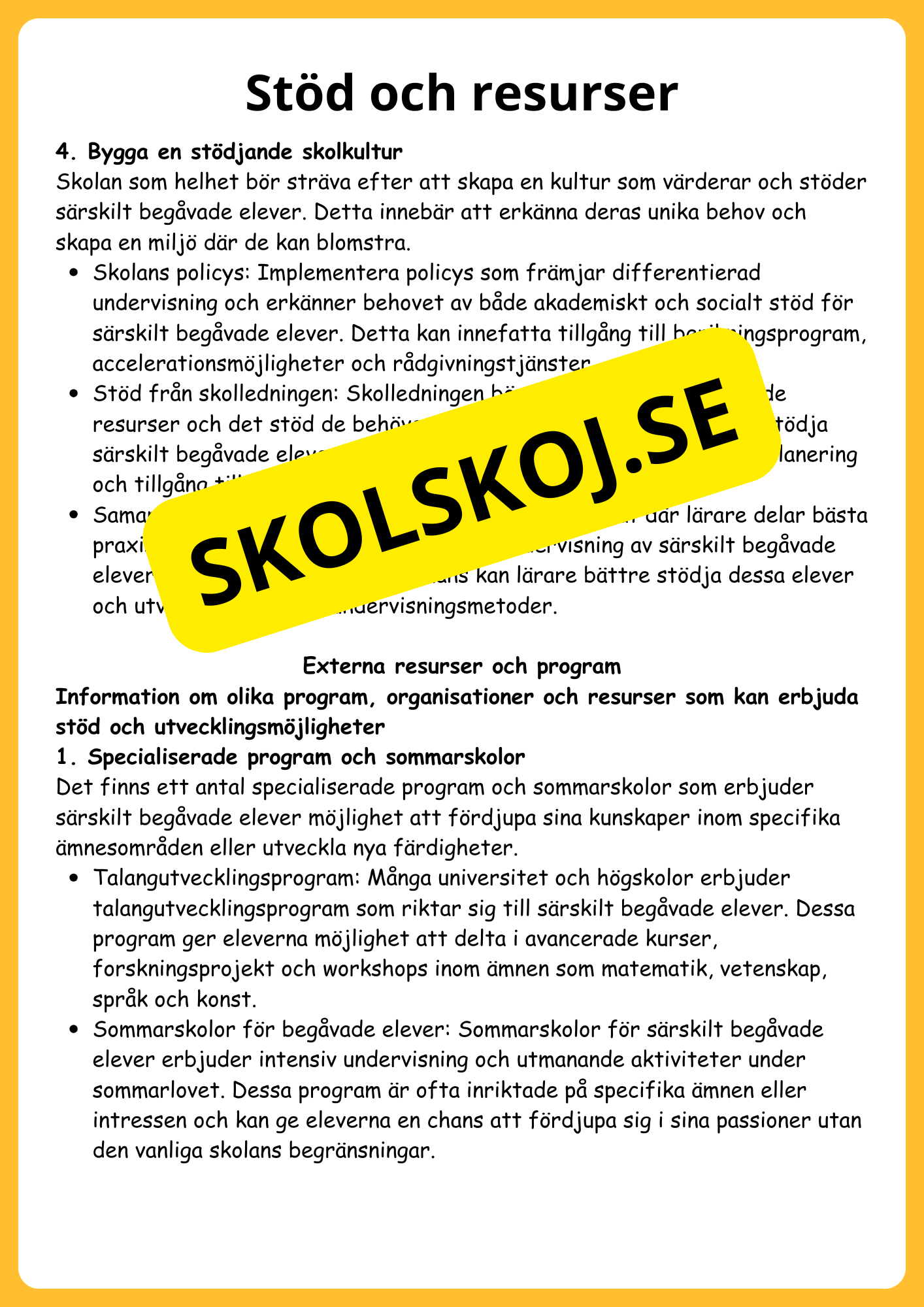 Särskild begåvning: En pedagogisk guide
