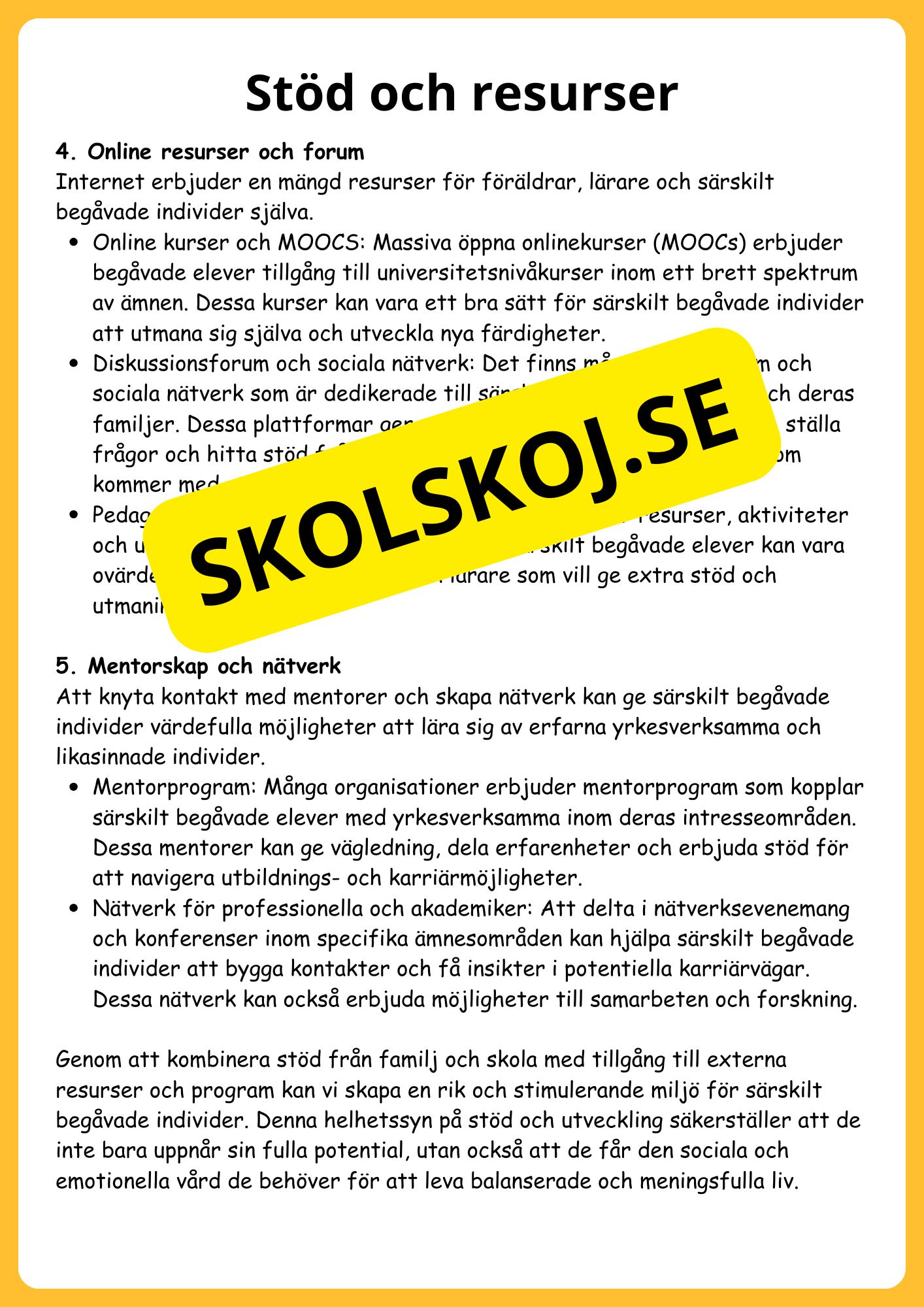 Särskild begåvning: En pedagogisk guide