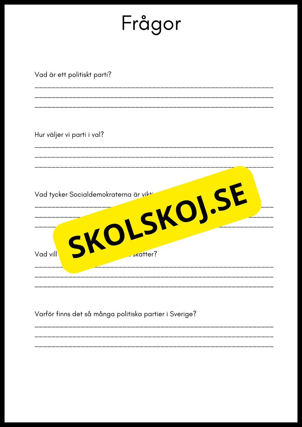 Så styrs Sverige - Åk 4 - 6