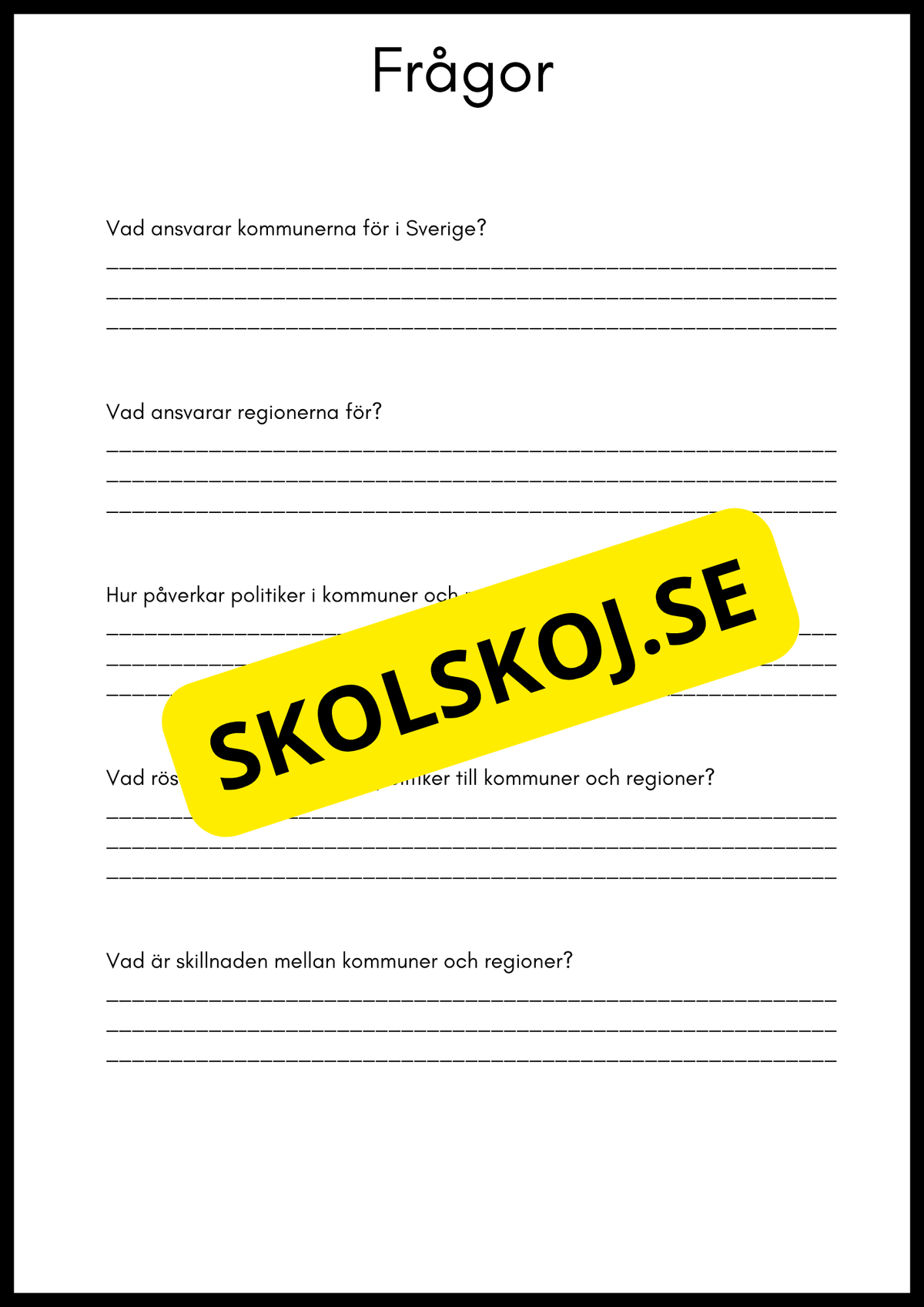 Så styrs Sverige - Åk 4 - 6
