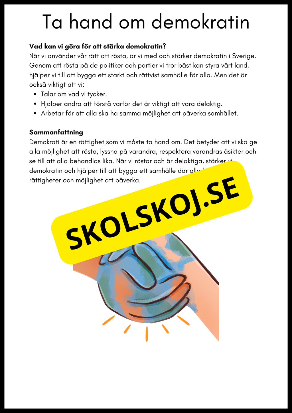 Så styrs Sverige - Åk 4 - 6