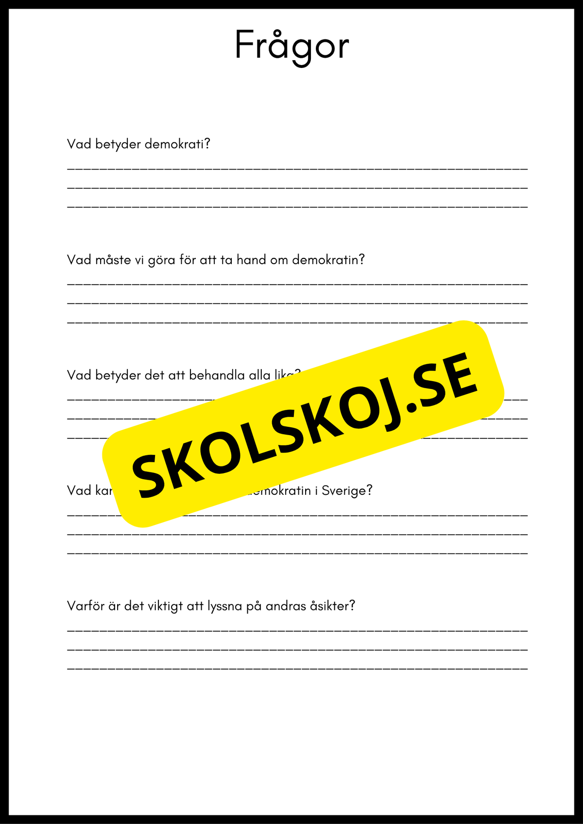 Så styrs Sverige - Åk 4 - 6