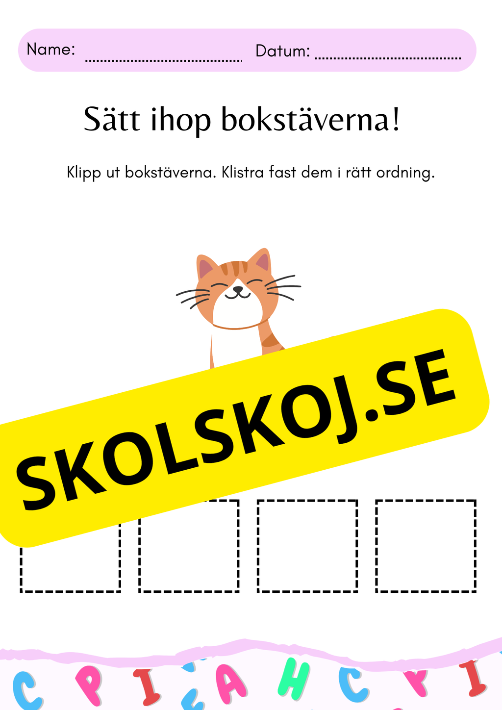 Sätt ihop stavelserna!
