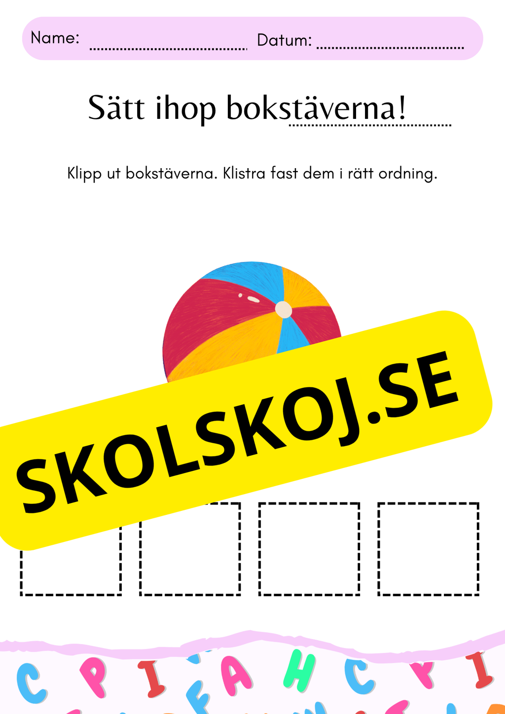Sätt ihop stavelserna!