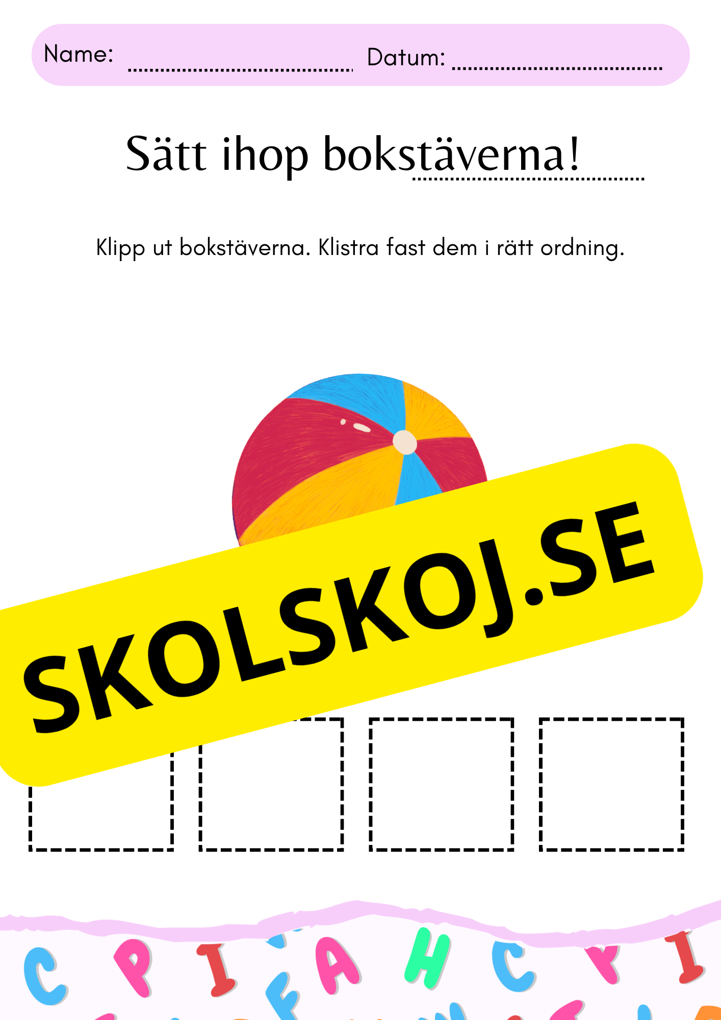 Sätt ihop stavelserna!