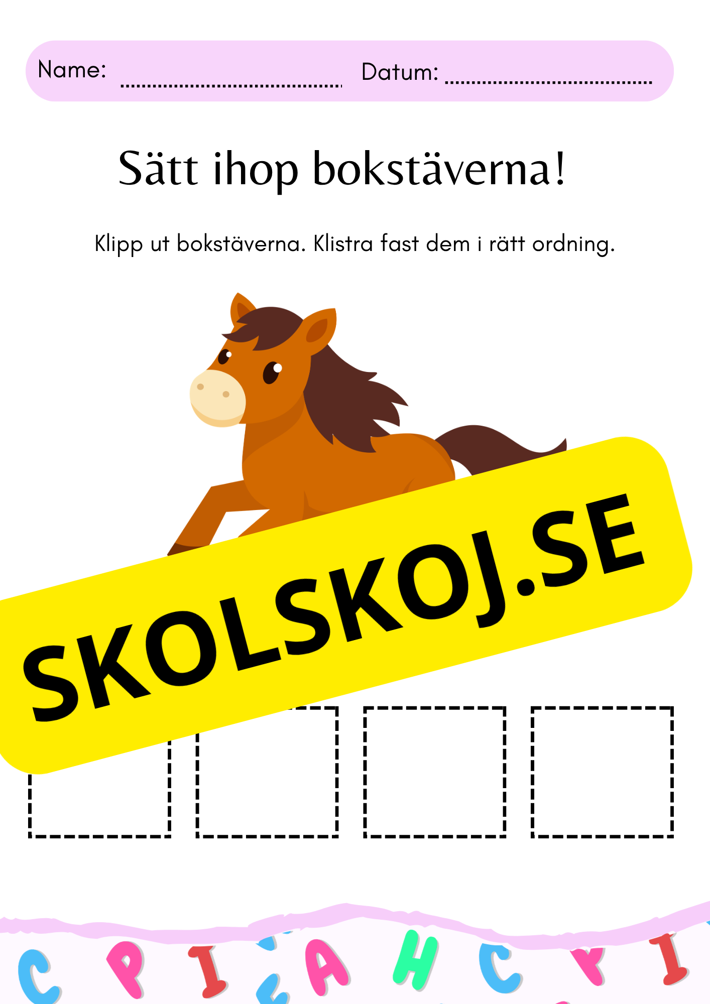 Sätt ihop stavelserna!