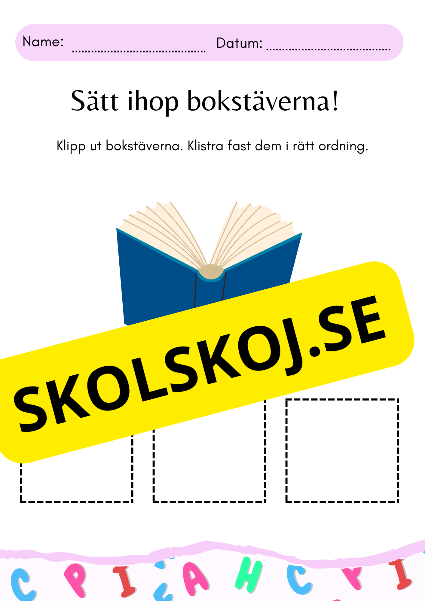 Sätt ihop stavelserna!