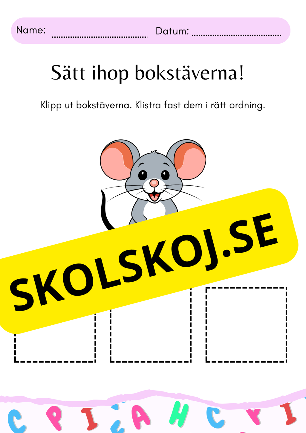 Sätt ihop stavelserna!