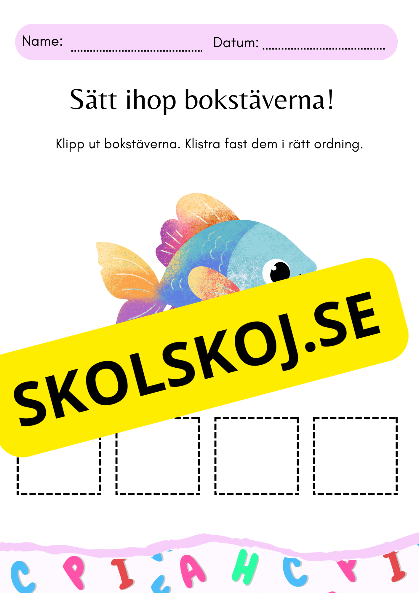 Sätt ihop stavelserna!