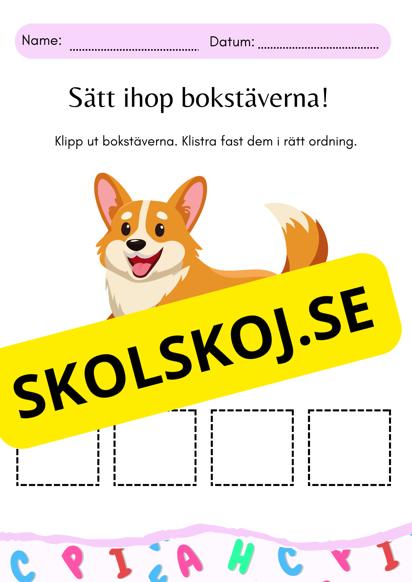 Sätt ihop stavelserna!