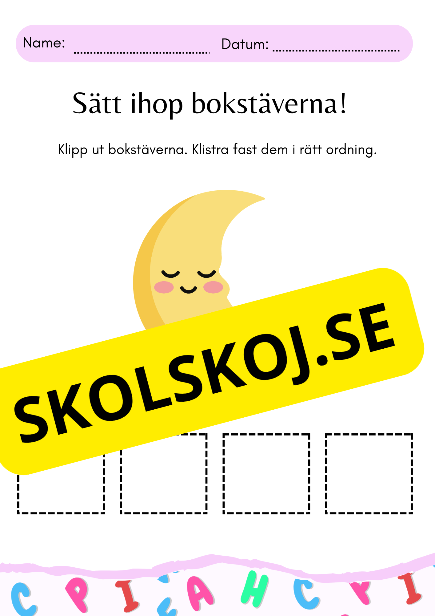 Sätt ihop stavelserna!