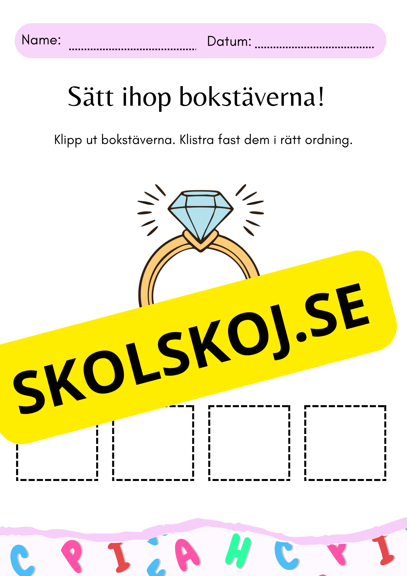 Sätt ihop stavelserna!