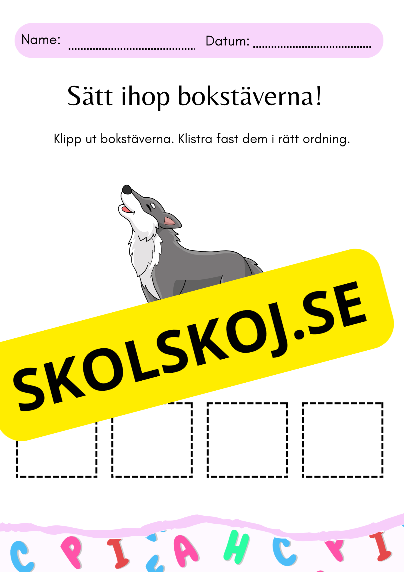 Sätt ihop stavelserna!