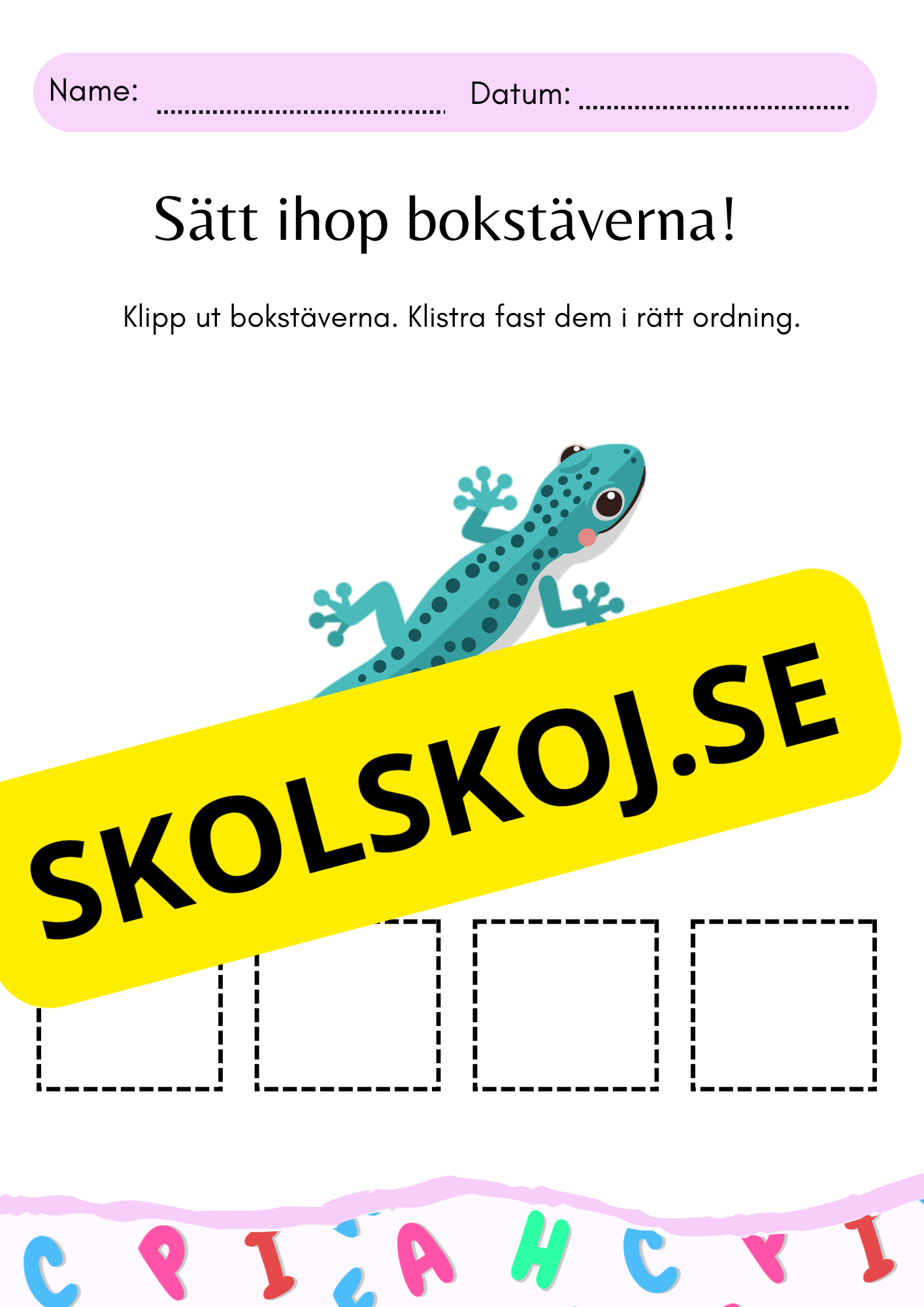 Sätt ihop stavelserna!
