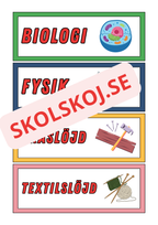 Schemaskyltar med bildstöd