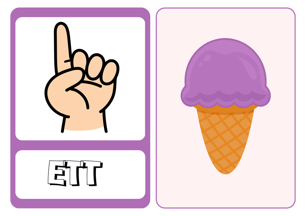 Sifferkort 1–10