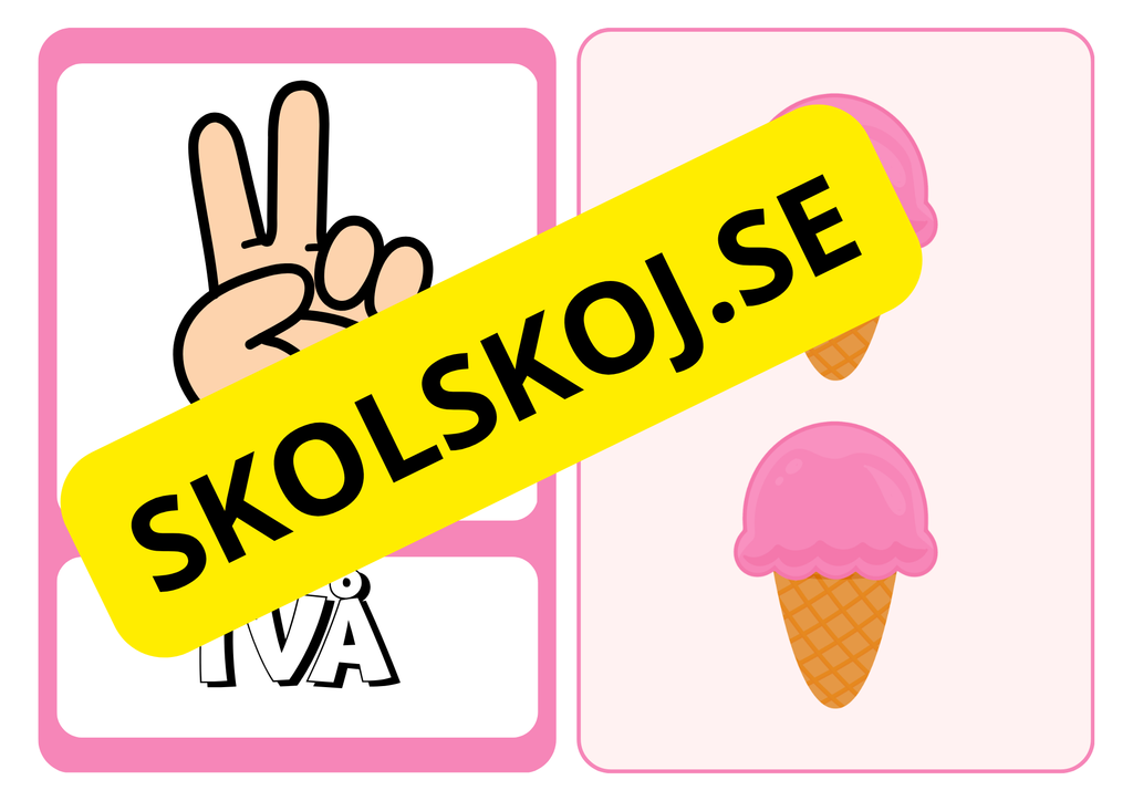 Sifferkort 1–10