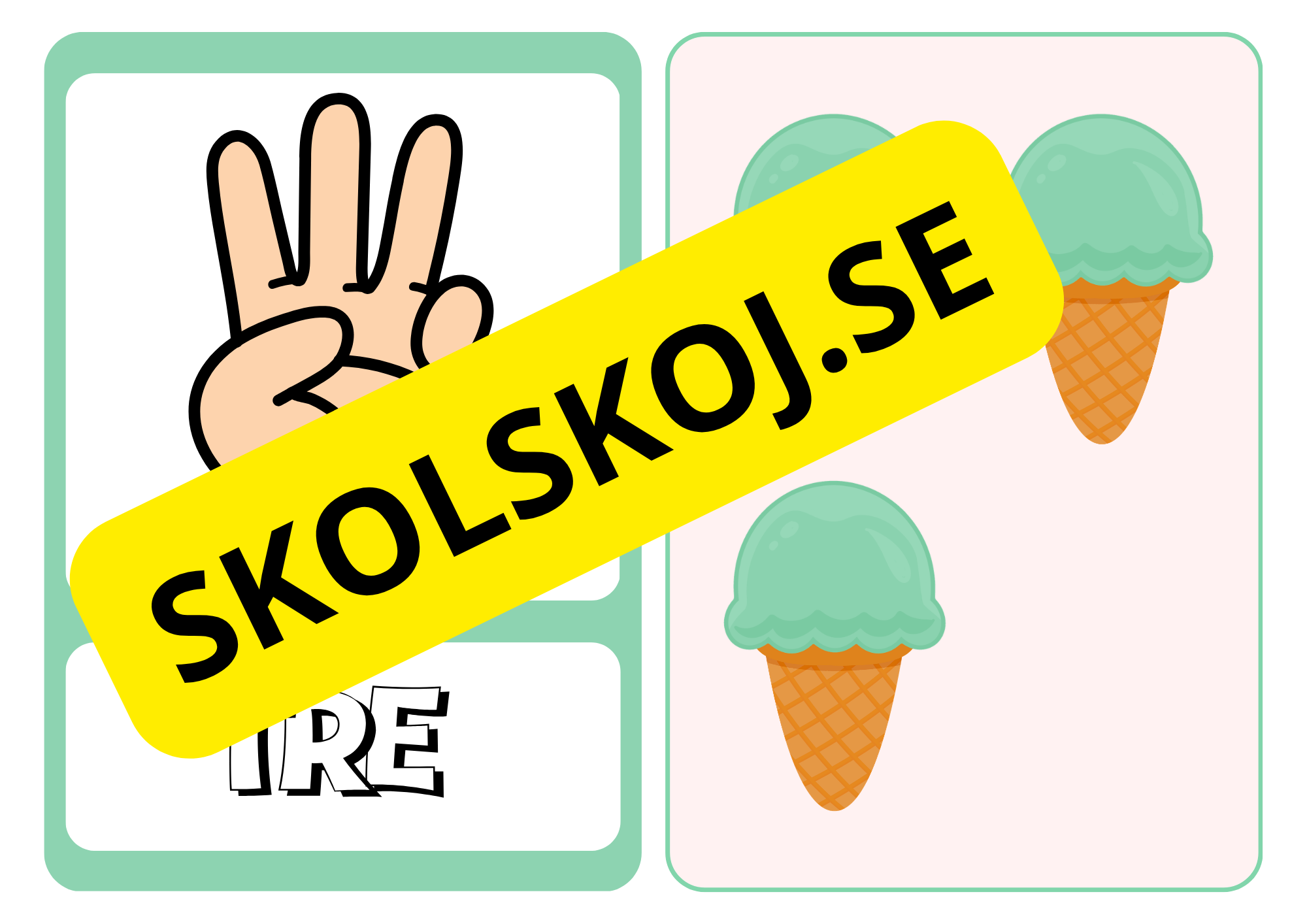 Sifferkort 1–10