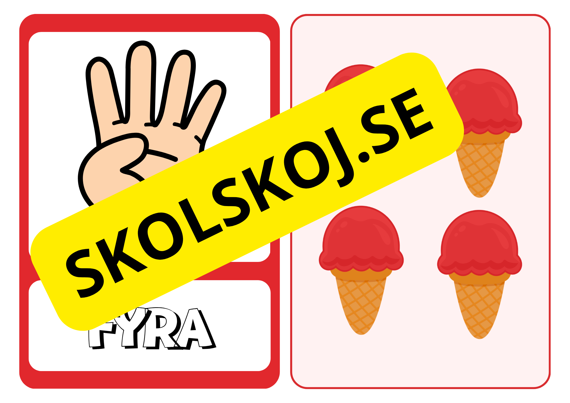 Sifferkort 1–10