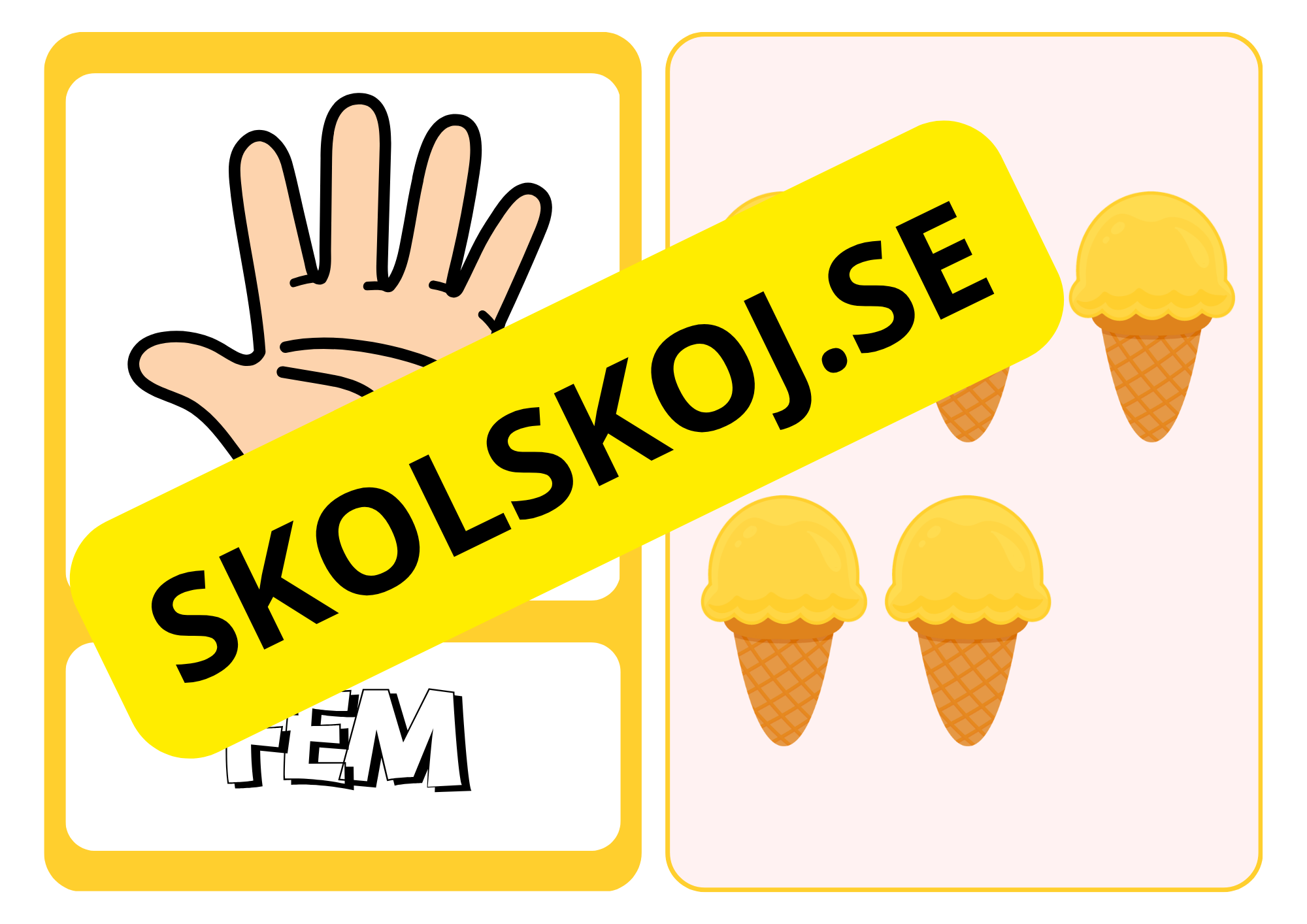 Sifferkort 1–10