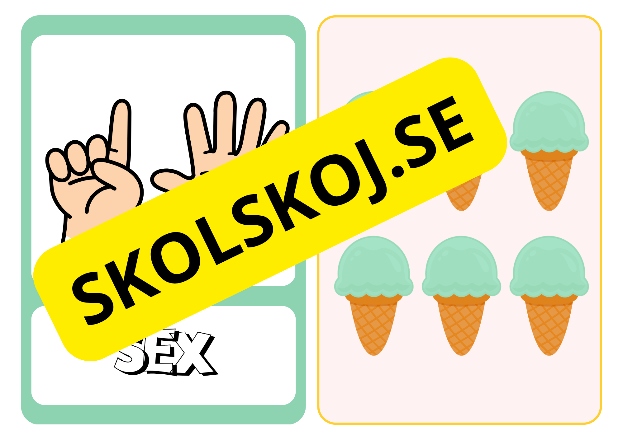 Sifferkort 1–10