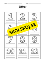 Siffror - Övningsbok