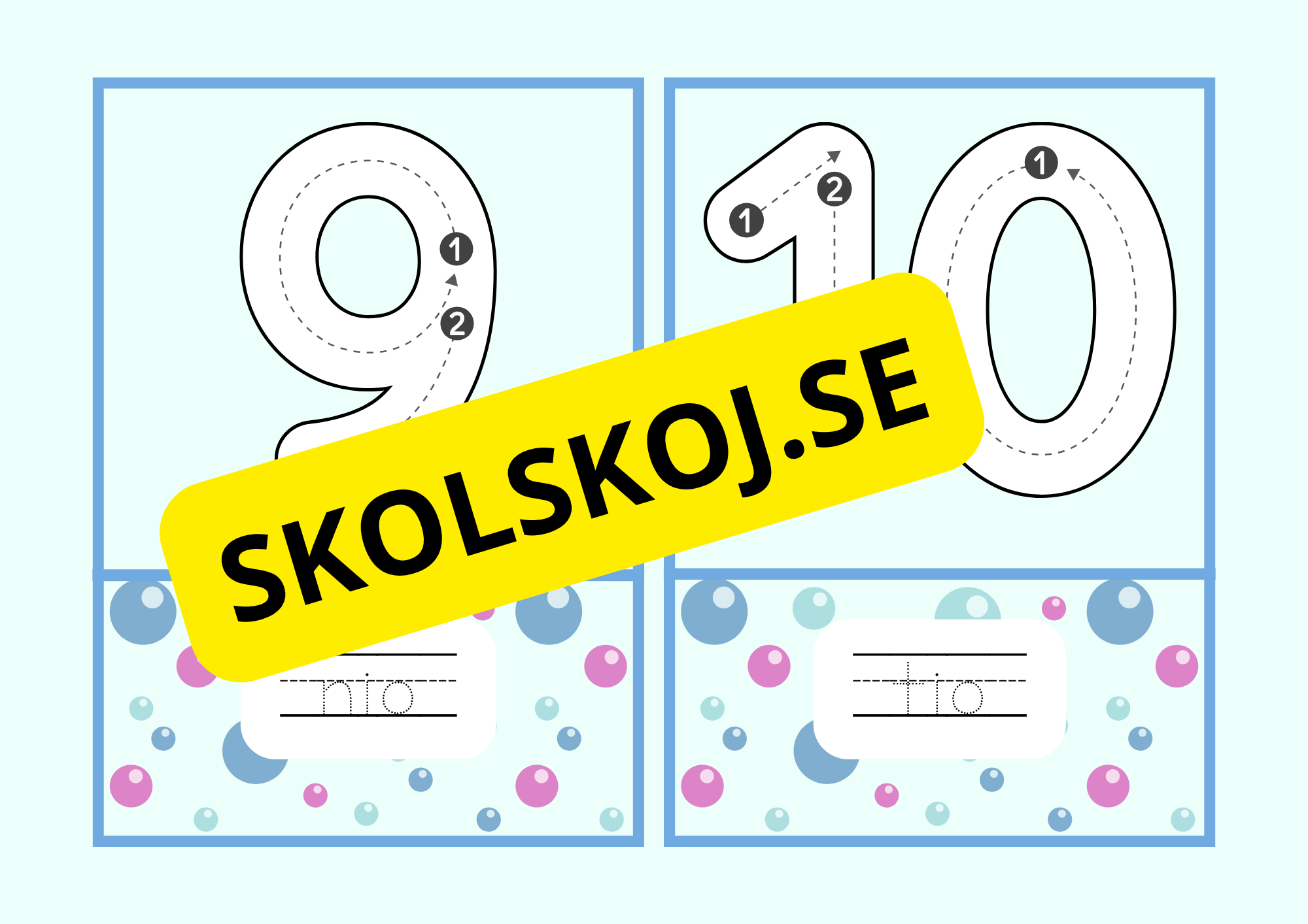 Siffror – stava och skriv – A5-format