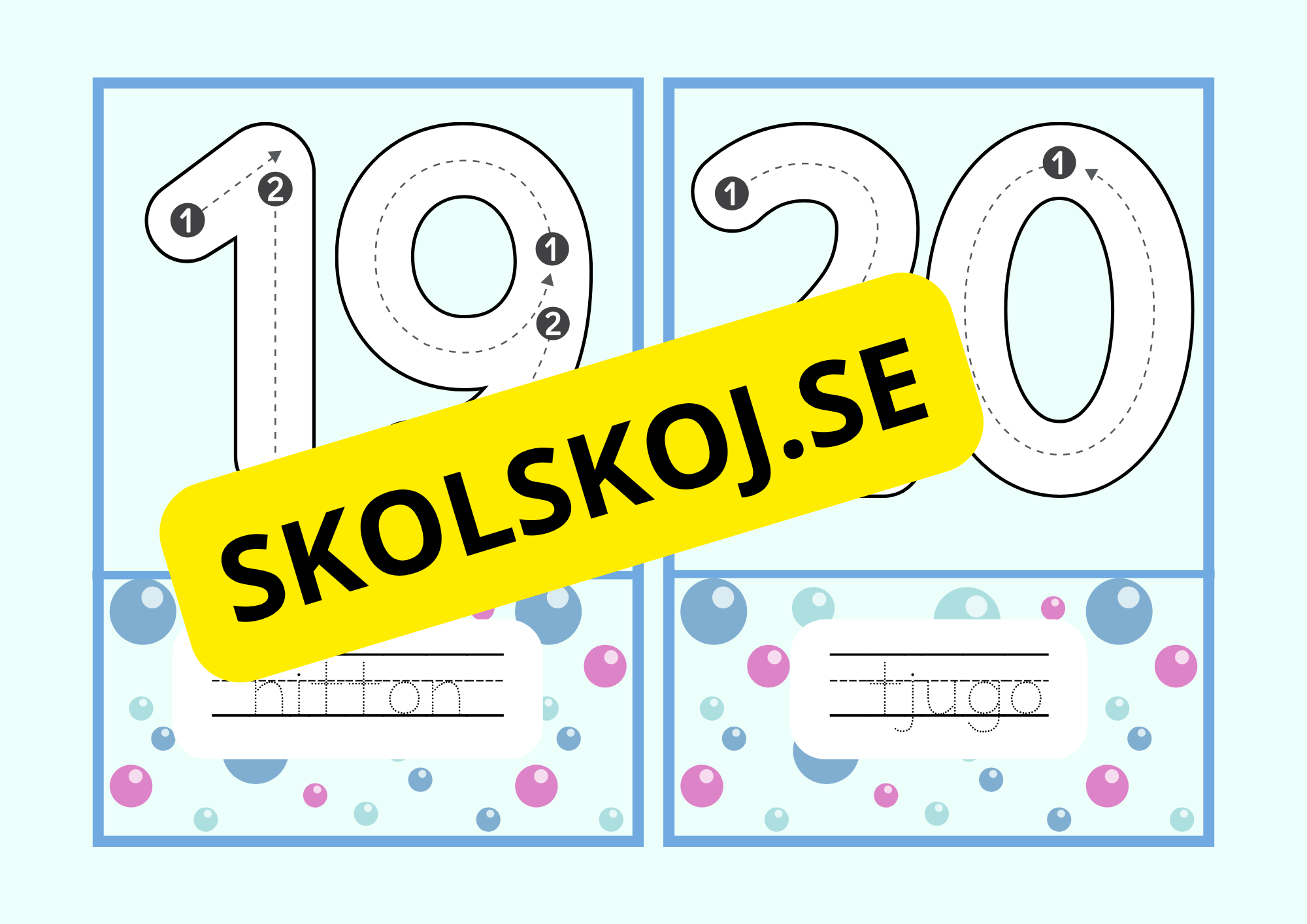 Siffror – stava och skriv – A5-format