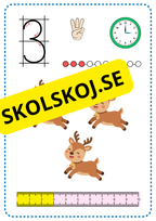 Siffrorna 1–10 – Färgglada matematikplanscher