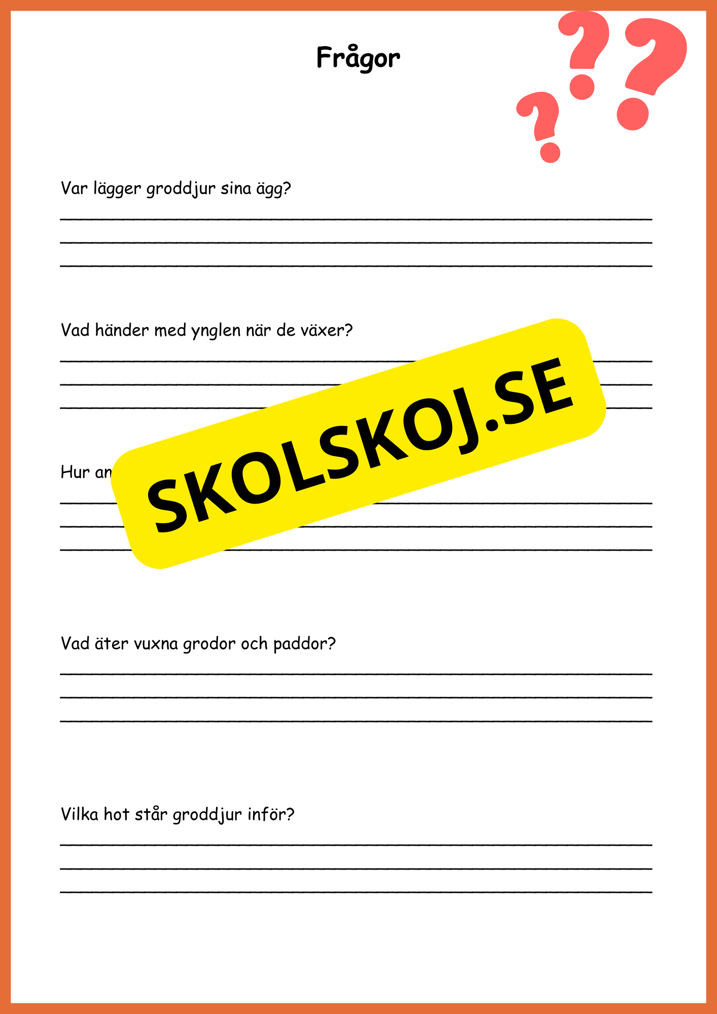 Sjöar och vattendrag - Årskurs 4 - 5