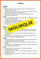 Sjöar och vattendrag - Årskurs 4 - 5