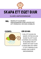 Skapa ett eget djur - Djurs anpassningar