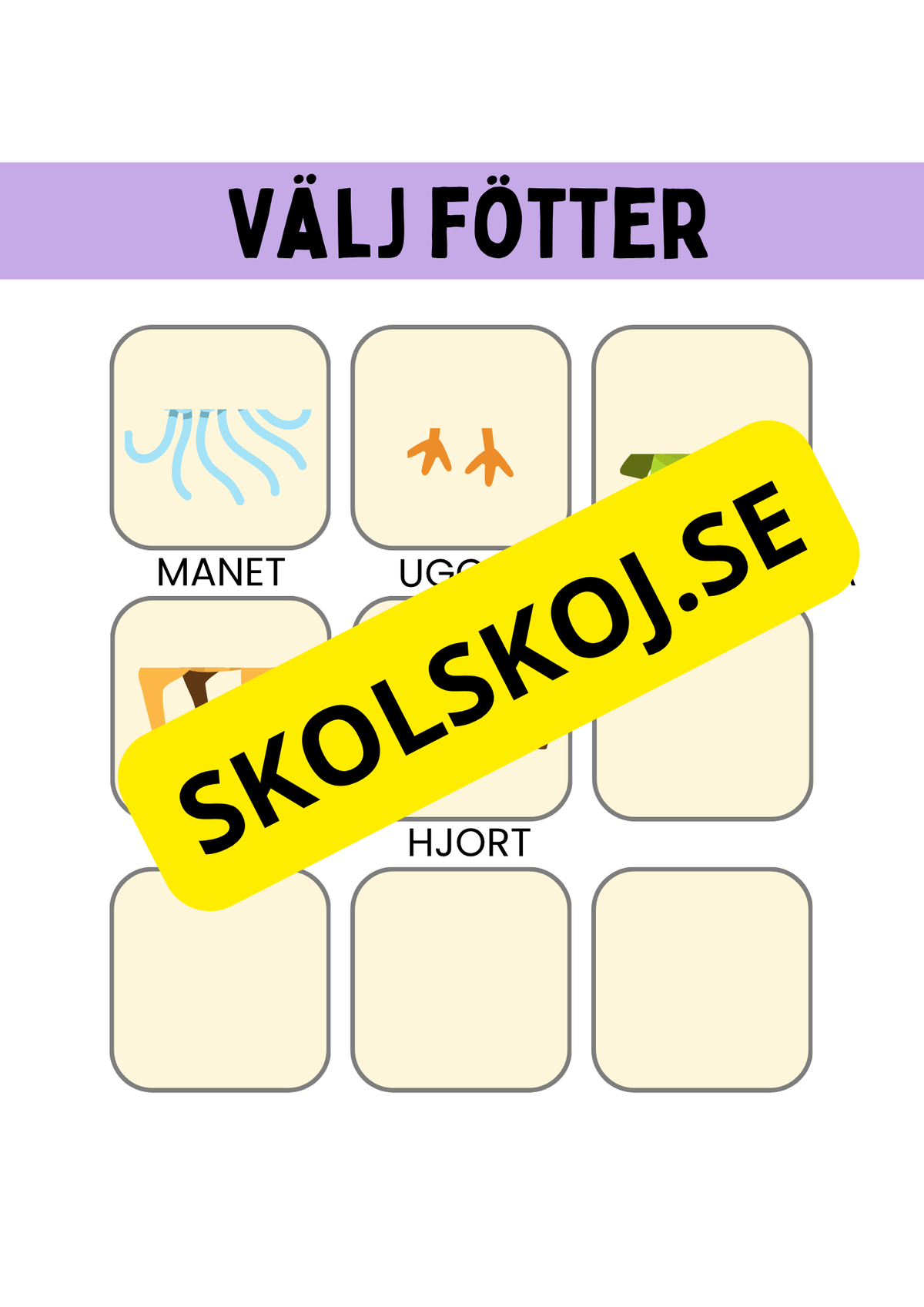 Skapa ett eget djur - Djurs anpassningar