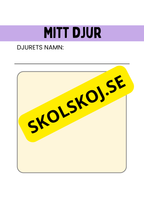 Skapa ett eget djur - Djurs anpassningar