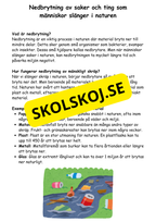 Skogen - Nedbrytning - Årskurs 4 - 6