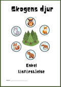Skogens djur - Enkel läsförståelse
