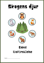 Skogens djur - Enkel läsförståelse