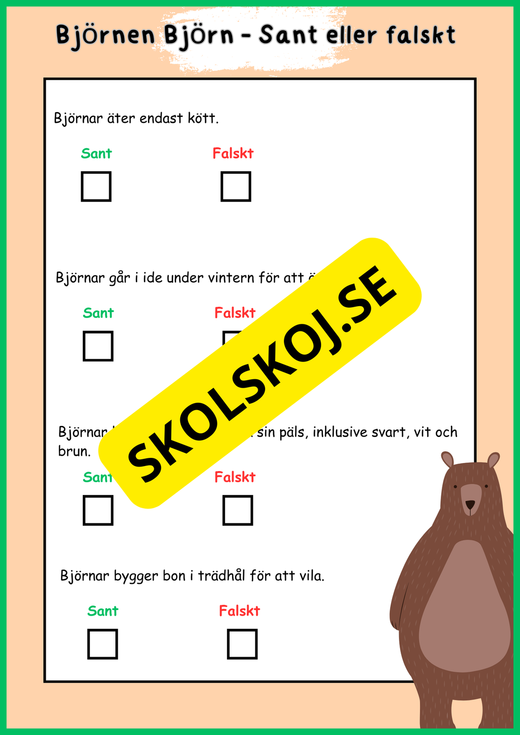 Skogens djur - Häfte