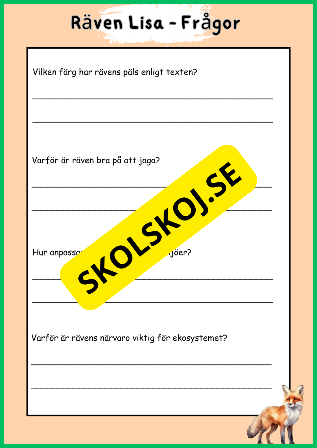 Skogens djur - Häfte