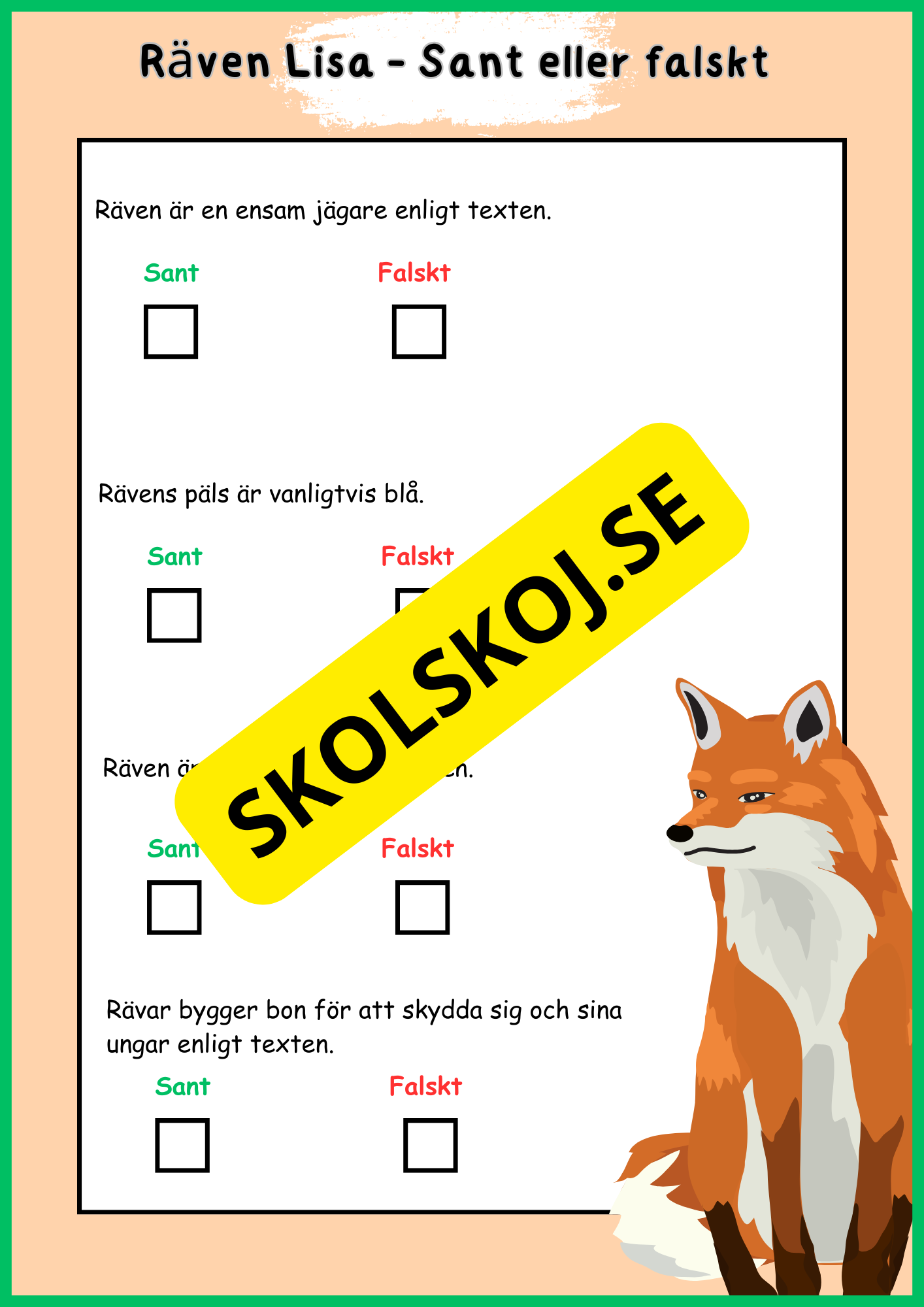 Skogens djur - Häfte