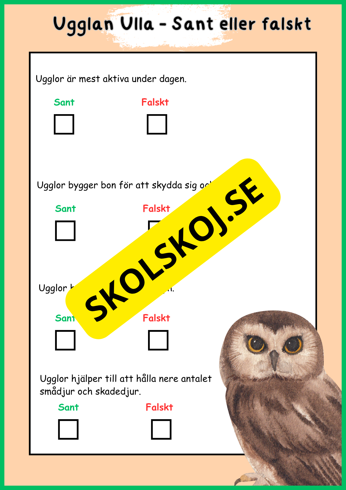 Skogens djur - Häfte