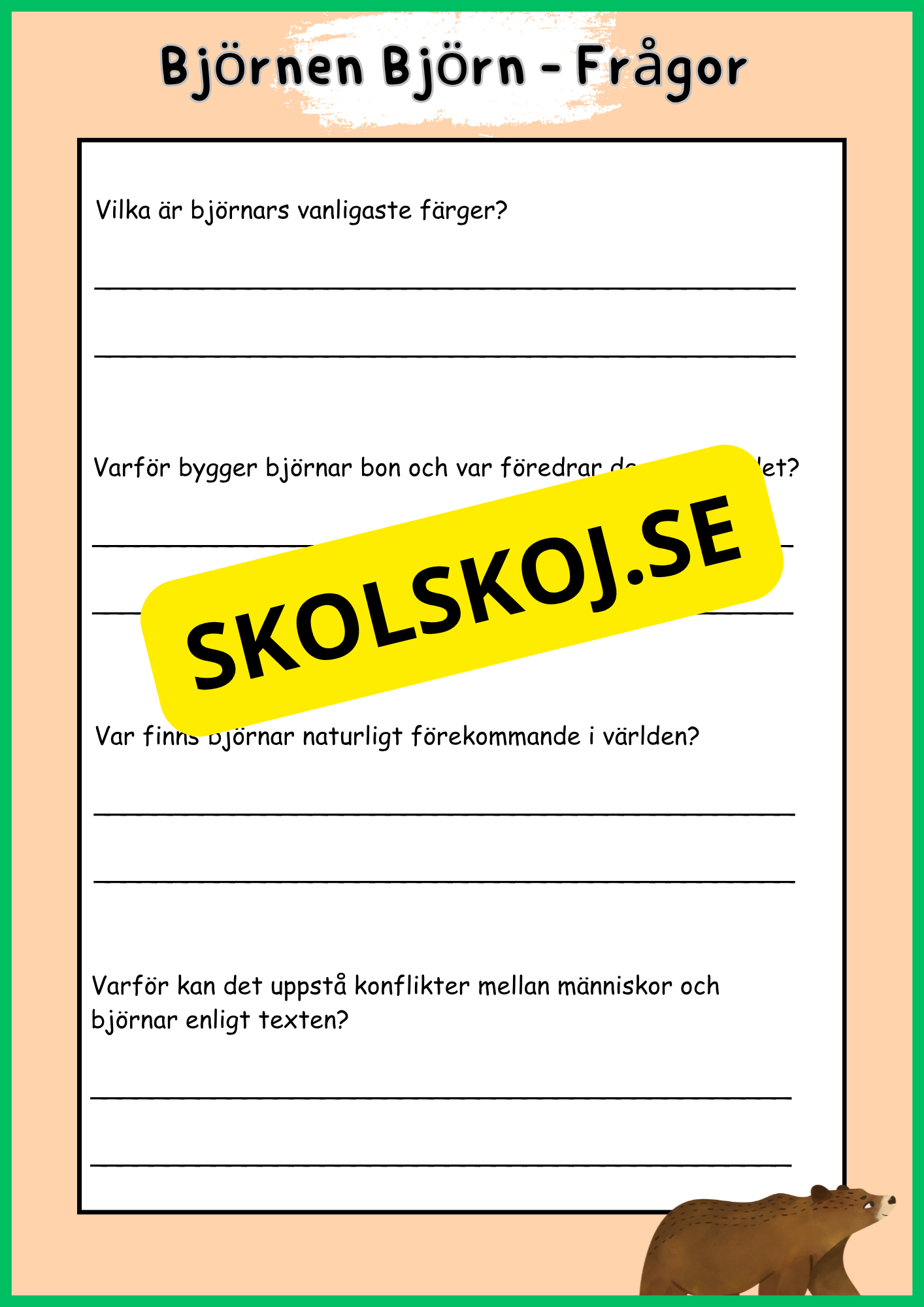 Skogens djur - Häfte