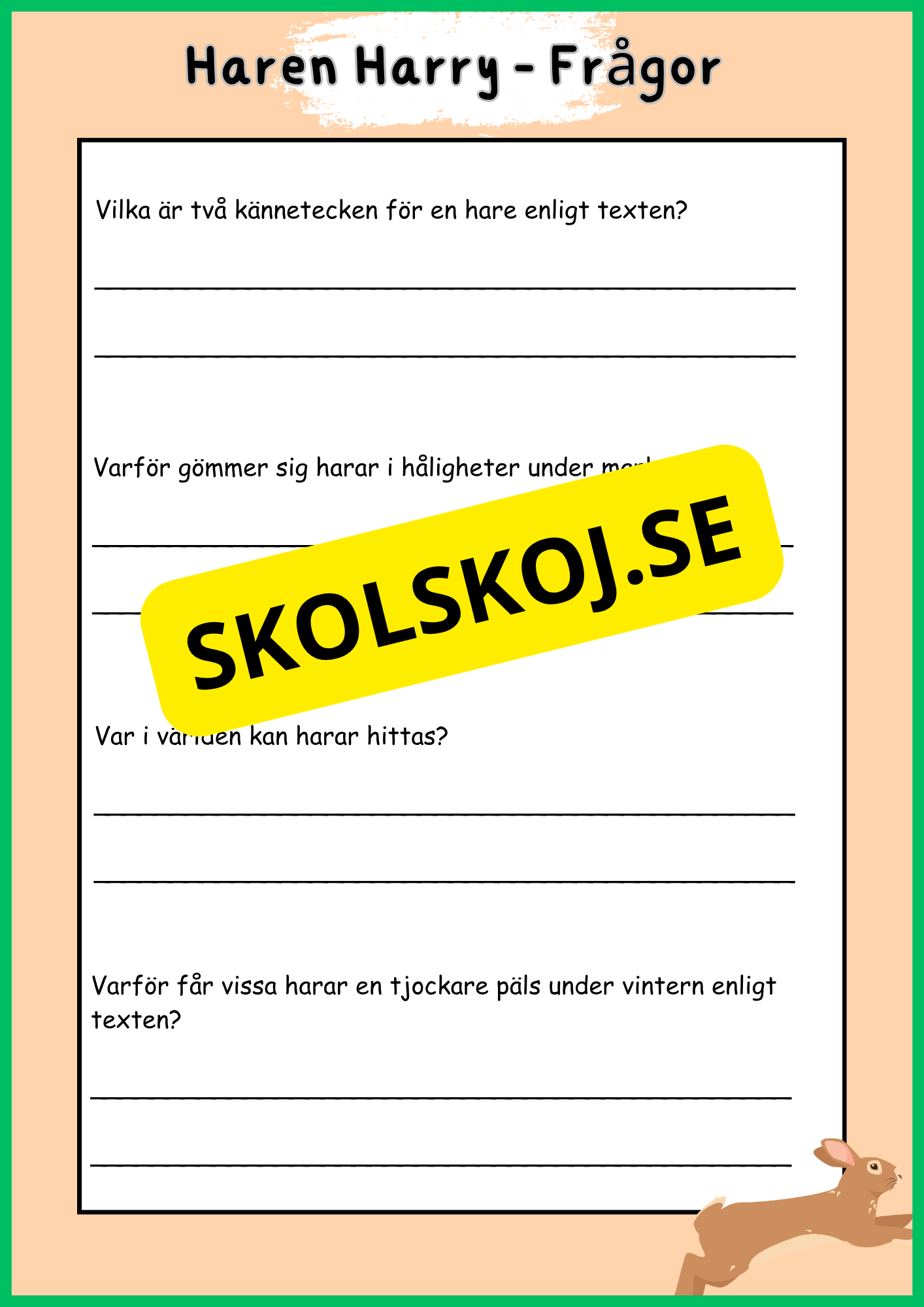 Skogens djur - Häfte