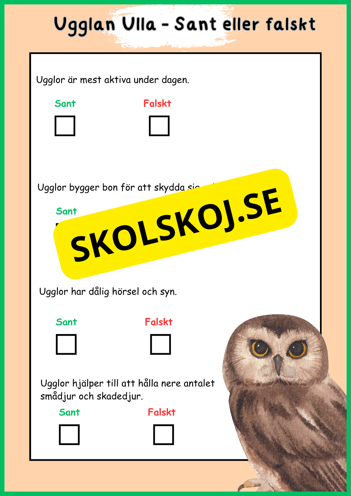 Skogens djur - Häfte