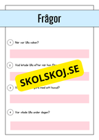 Skogsdjur - Läsförståelse - Årskurs 1 - 3