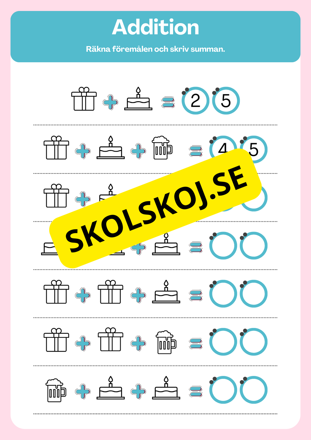 Skolstart - Matte