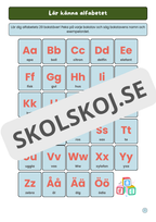 Skriv och träna på alfabetets bokstäver