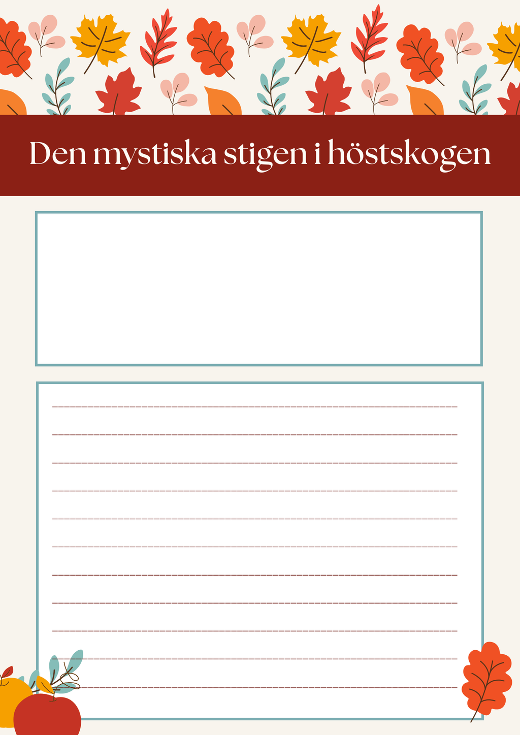 Skriv en höstberättelse (20 st)