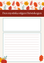 Skriv en höstberättelse (20 st)